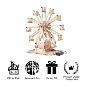Kits de modelos de ruedas de noria de madera para adultos_6