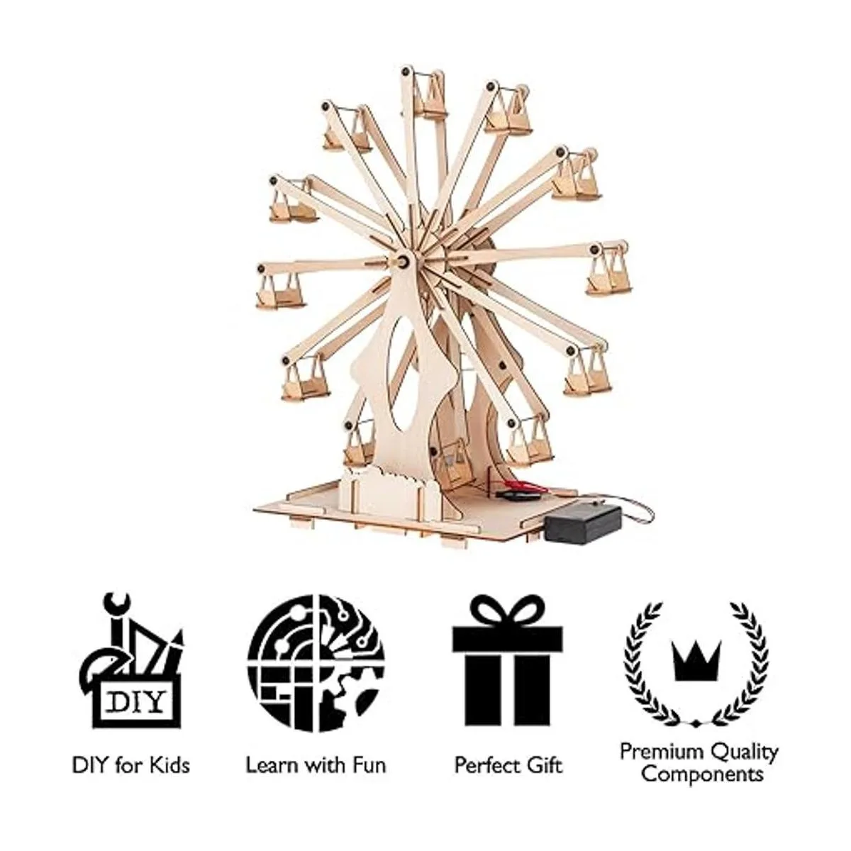 Kits de modelos de ruedas de noria de madera para adultos_6