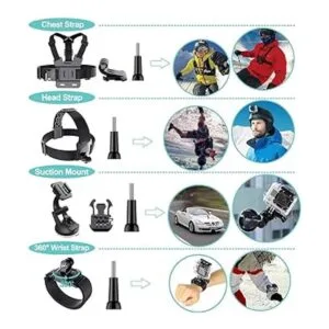 Appolab Kit de accesorios de cámara de acción 61 en 1 para_5