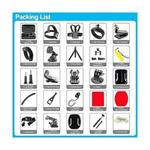 Appolab Kit de accesorios de cámara de acción 61 en 1 para_2