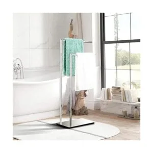 LANGPAI Toalleros dobles independientes para baño soporte_4