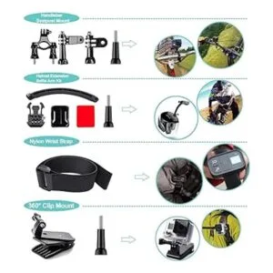 Appolab Kit de accesorios de cámara de acción 61 en 1 para_4