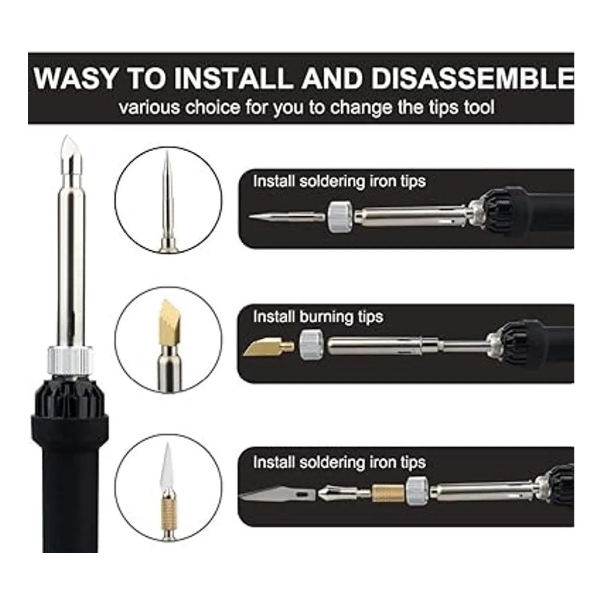 Kit de combustión de madera herramienta de combustión de