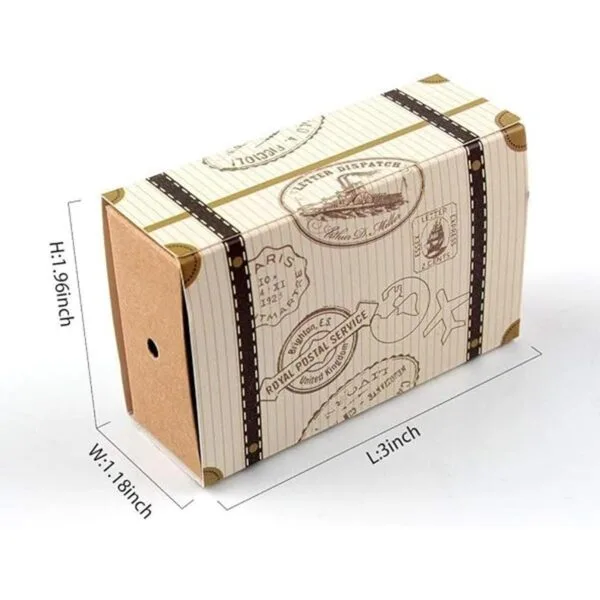 KUPOO 50 unidades Mini Maleta Boda Favor Candy Box para_4