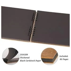 Creawoo lbum de invitados de madera MrMrs de 11_4