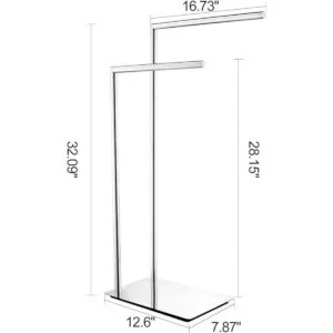 LANGPAI Toalleros dobles independientes para baño soporte_2