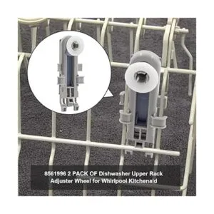 2PC 8561996 Lavavajillas superior Dishrack rueda para
