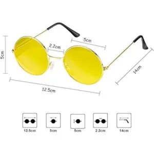 Frienda Juego de 24 piezas de accesorios de disfraz hippie_4