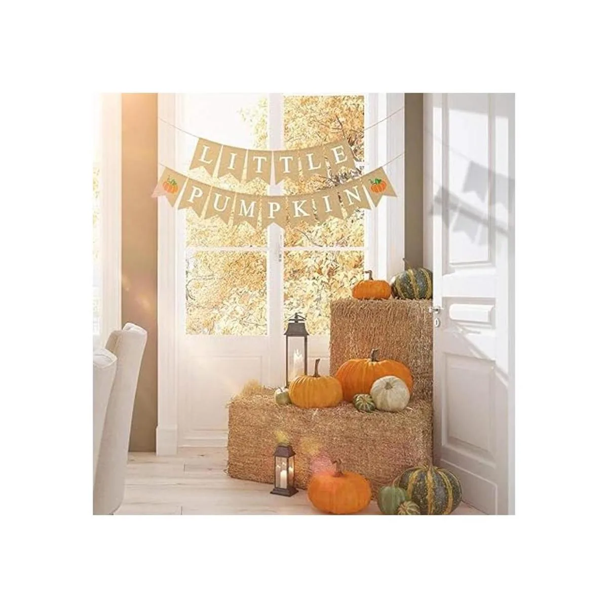 Rainlemon Guirnalda de arpillera de yute para decoración_4