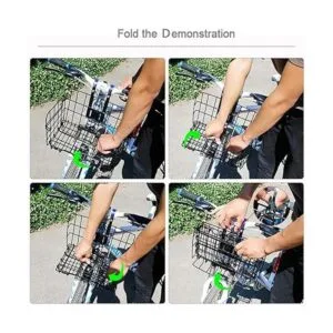 Cesta plegable para bicicleta cesta delantera para_6