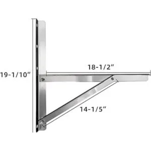 JEACENT Soporte de montaje en pared de acero inoxidable