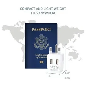 Ceptics Enchufe adaptador de viaje para Reino Unido con 2_4