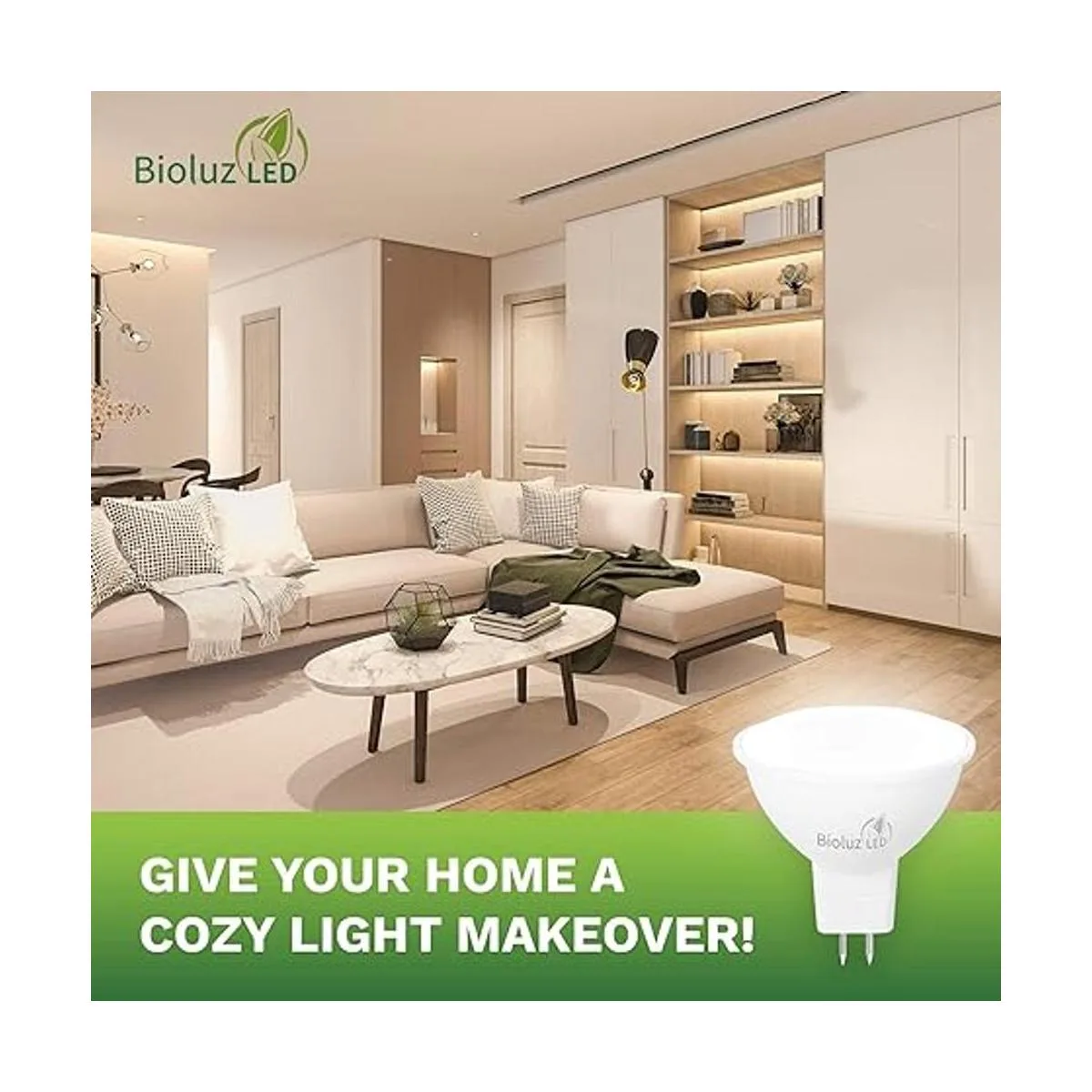 Bioluz Paquete de 6 bombillas LED MR16 de 50 W halógenas_4