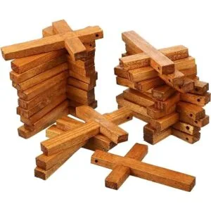 24 colgantes de cruz de madera natural para manualidades_3