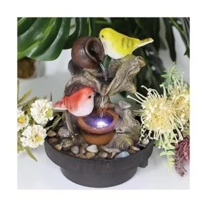 Ferrisland Fuente de mesa de pájaros cascada de escritorio_4