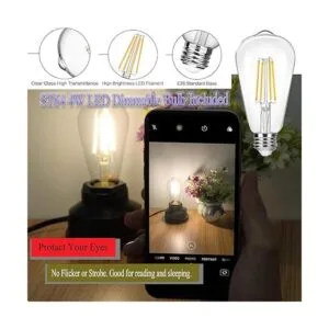 Edison Lámpara de mesa con control táctil vintage_4