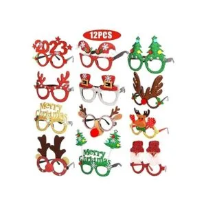 CCINEE Marcos de anteojos de Navidad para celebración de_2