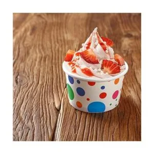 100 tazas de papel para helado de 5.5 onzas desechables