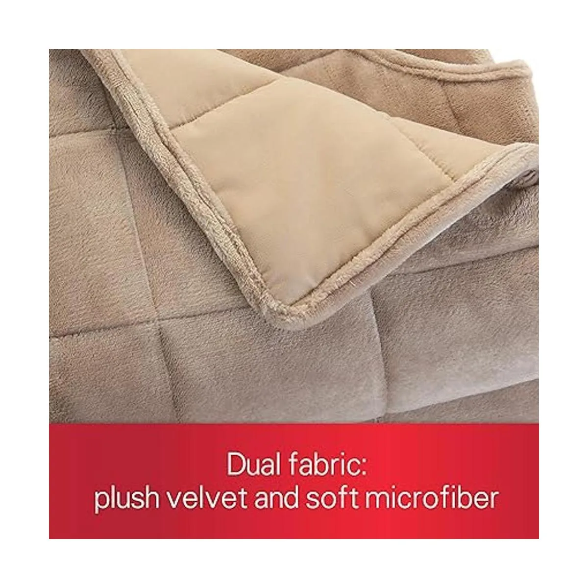 Sunbeam Manta con peso extra cálida 15 libras_3