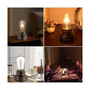 Edison Lámpara de mesa con control táctil vintage_5