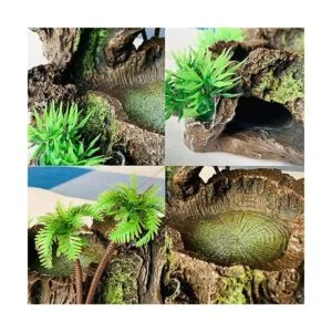 PINVNBY Plataforma de resina para reptiles de árbol