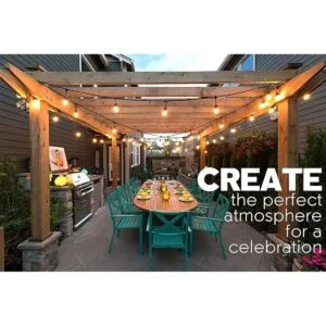 MagicPro Tira de luces solares 15 bombillas LED tira de_2