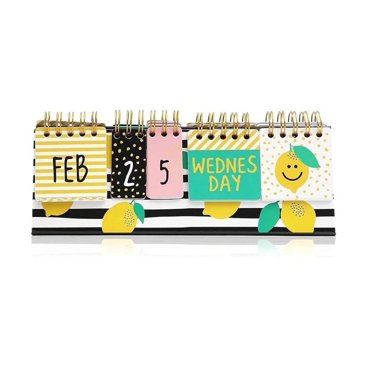 Limón Calendario de papel perpetuo con tapa de_3