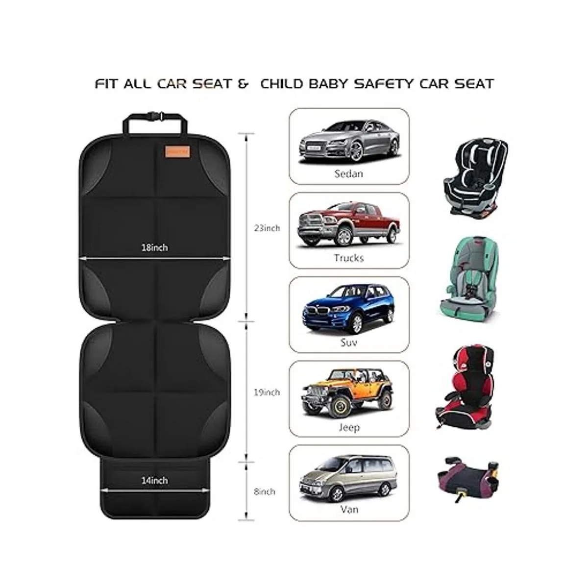 Protector de asiento de coche Smart eLf 2 unidades de_2