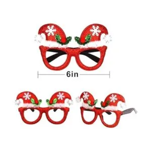 CCINEE Marcos de anteojos de Navidad para celebración de_3
