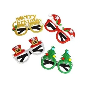 CCINEE Marcos de anteojos de Navidad para celebración de_4