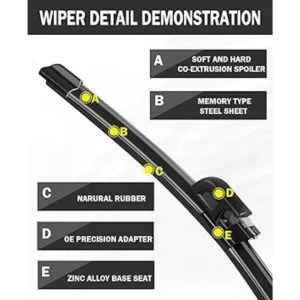 Juego de 2 escobillas limpiaparabrisas delanteras de_2