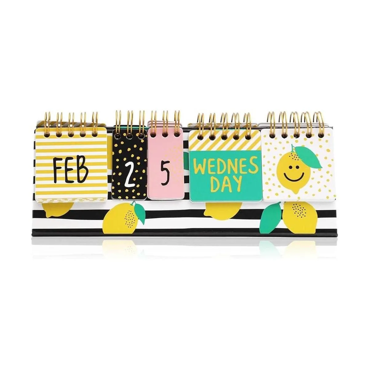 Limón Calendario de papel perpetuo con tapa de_5