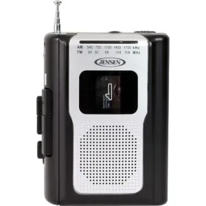 Jensen CR100 Radio AMFM portátil retro reproductor de_1