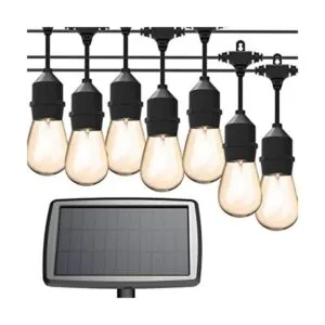 MagicPro Tira de luces solares 15 bombillas LED tira de_1