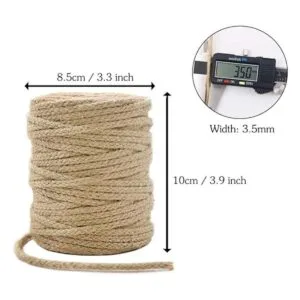 Tenn Well Cordel de yute trenzado cuerda de yute natural