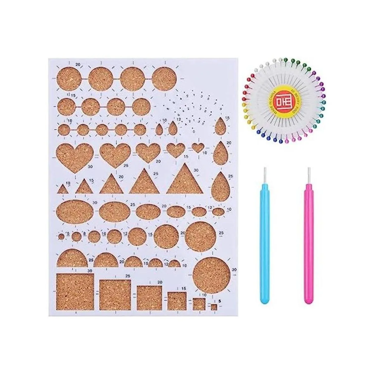 1 juego de moldes de papel para plantilla de filigrana con