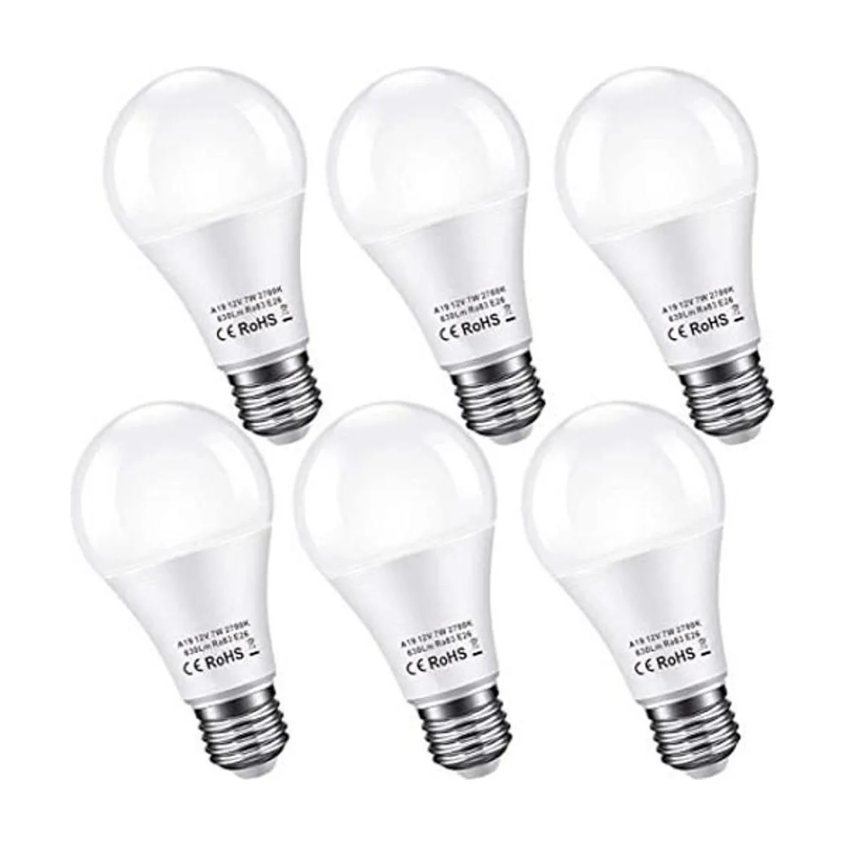 Bayshe Bombilla LED de 12 V equivalente a 60 W E26 7 W_1