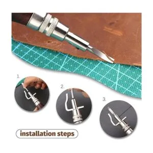 Jupean Kit de 458 piezas de cuero herramientas de trabajo_4
