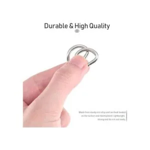 Swpeet 150 piezas 58 pulgadas multiusos Metal D Anillo