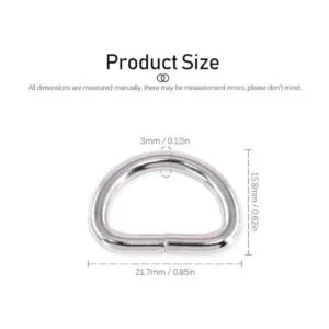 Swpeet 150 piezas 58 pulgadas multiusos Metal D Anillo