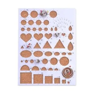 1 juego de moldes de papel para plantilla de filigrana con