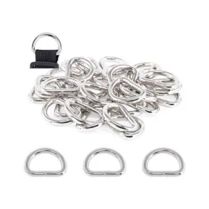 Swpeet 150 piezas 58 pulgadas multiusos Metal D Anillo