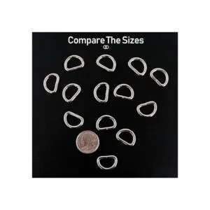 Swpeet 150 piezas 58 pulgadas multiusos Metal D Anillo