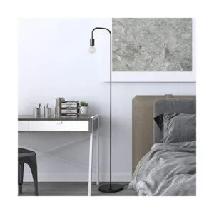 Oneach Lámpara de pie industrial para sala de estar LED_3