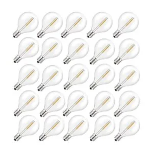 Paquete de 25 bombillas LED de repuesto G40 bombillas de_1