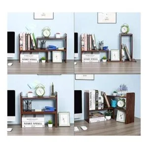 PAG Estantería de escritorio librero ajustable para_6