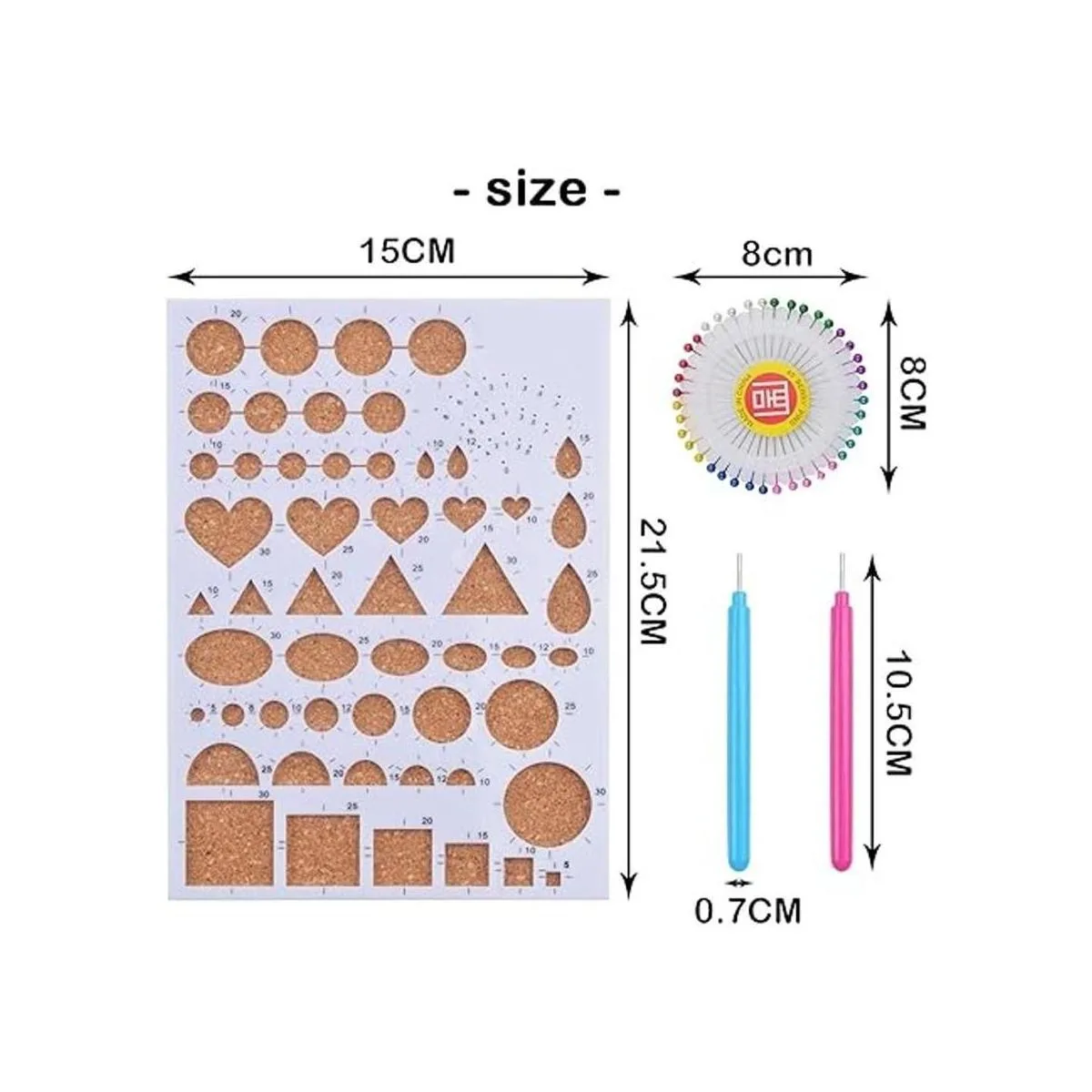 1 juego de moldes de papel para plantilla de filigrana con