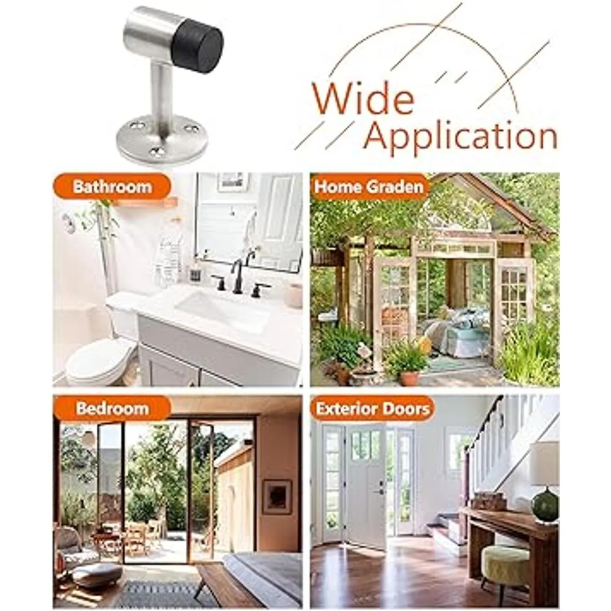 PHITUODA Tope de piso resistente de 3 pulgadas2.953 in