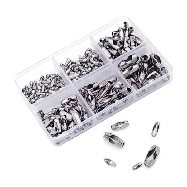 KINGOU 155pcs Acero Inoxidable Bola Cadena Conector_1