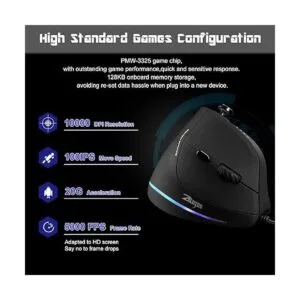 Ratón para juegos con balancín 5D mouse ergonómico TRELC_4